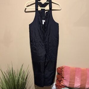 Circo Black Nylon  snow bib overalls ski